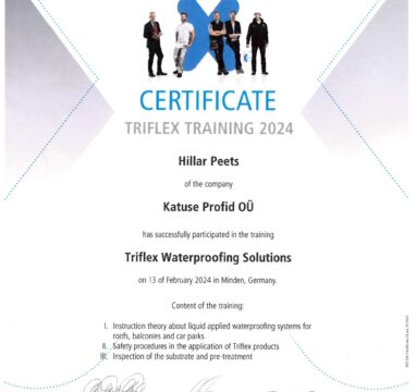 Triflex sertifikaat 02.2024 Hillar